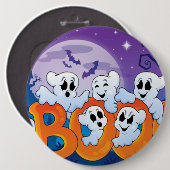 Halloween Round Button/Niedlich Ghost Button (Vorne & Hinten)