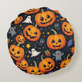 Halloween Round Pillow Rundes Kissen