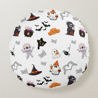 Halloween Round Pillow Rundes Kissen