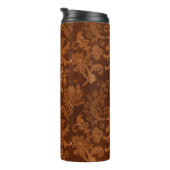 Halloween Royal Floral Damask Thermosbecher (Nach rechts gedreht)