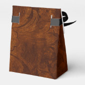 Halloween Royal Floral Rustic Damask Geschenkschachtel (Rückseite)