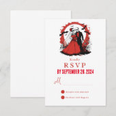 Halloween-RSVP-Karte RSVP Karte (Vorne/Hinten)