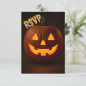 Halloween RSVP-Karte RSVP Karte (Stehend Vorderseite)
