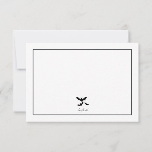 Halloween-RSVP-Karten RSVP Karte (Rückseite)