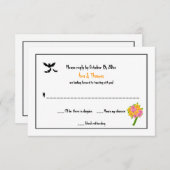 Halloween-RSVP-Karten RSVP Karte (Vorne/Hinten)