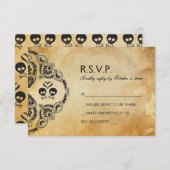 Halloween RSVP - Skull & Crossbones (Vorne/Hinten)