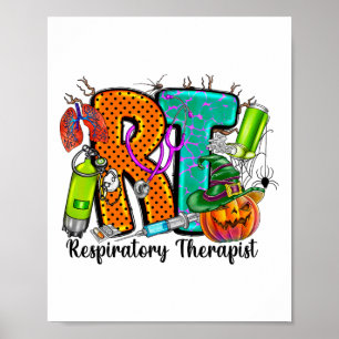 Halloween Rt Atemtherapeut Spooky Rt Pumpk Poster