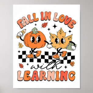 Halloween Rückgang der Liebe mit Erntedank Poster