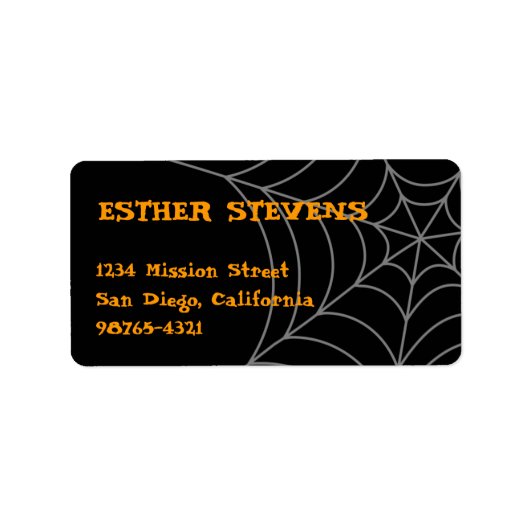 Halloween-Rücksendeadresse Adressaufkleber (Vorne)