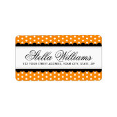 Halloween-Rücksendeadresse Adressaufkleber (Vorne)