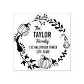 Halloween-Rücksendeadresse Gummistempel (Prägung)