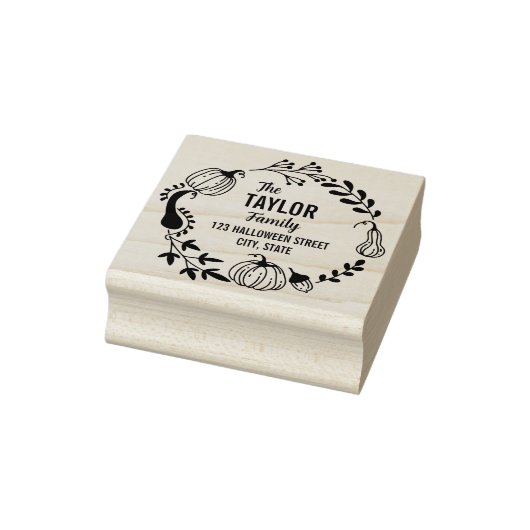 Halloween-Rücksendeadresse Gummistempel (Stempel)
