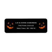 Halloween-Rücksendeetikett (Vorne)