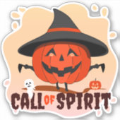 Halloween-Ruf Aufkleber (Vorderseite)