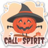 Halloween-Ruf Aufkleber (Vorderseite)