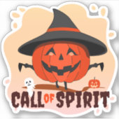 Halloween-Ruf Aufkleber (Vorderseite)