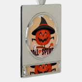 Halloween-Ruf Banner-Ornament Silber (Rechts)