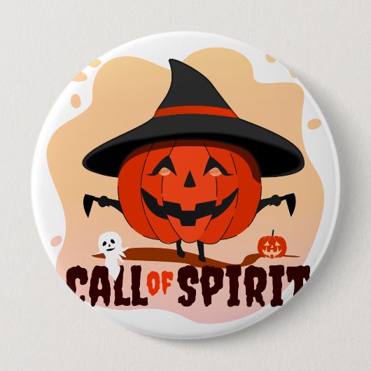 Halloween-Ruf Button (Vorderseite)