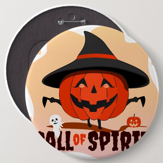 Halloween-Ruf Button (Vorne & Hinten)