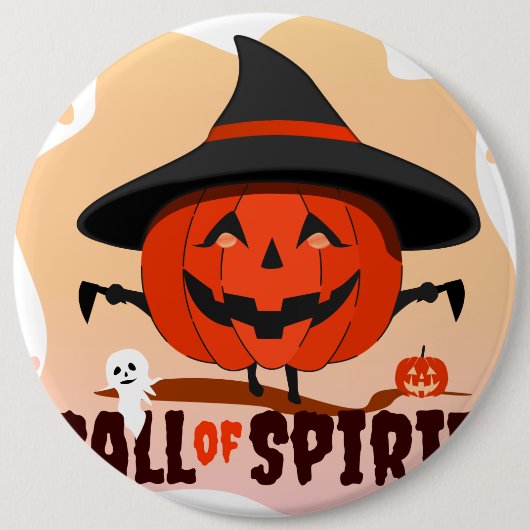 Halloween-Ruf Button (Vorderseite)