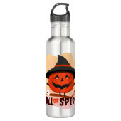 Halloween-Ruf Edelstahlflasche (Vorderseite)