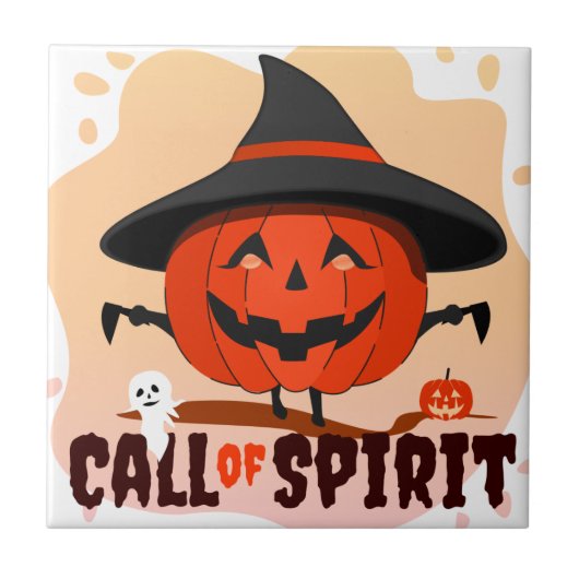 Halloween-Ruf Fliese (Vorderseite)
