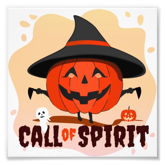Halloween-Ruf Fotodruck (Vorne)