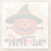 Halloween-Ruf Glasuntersetzer (Rückseite)