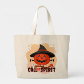 Halloween-Ruf Jumbo Stoffbeutel (Rückseite)