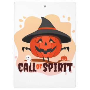 Halloween-Ruf Klemmbrett