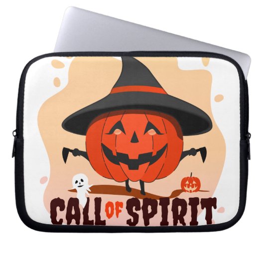 Halloween-Ruf Laptopschutzhülle (Vorderseite)