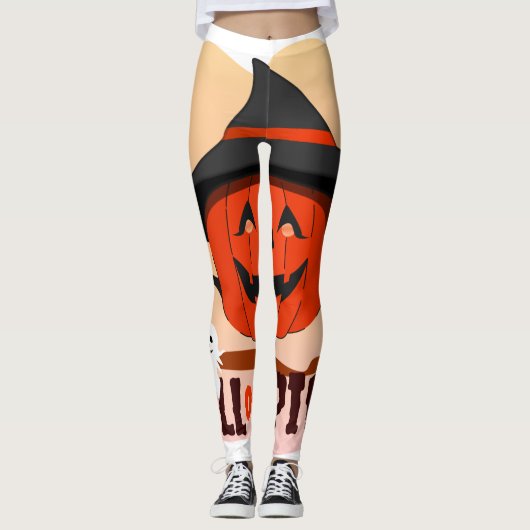 Halloween-Ruf Leggings (Vorderseite)