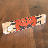 Halloween-Ruf Namensplakette (Seite)