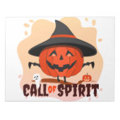 Halloween-Ruf Notizblock (Vorderseite)
