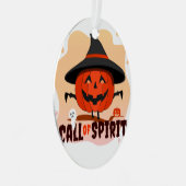 Halloween-Ruf Ornament Aus Metall (Vorderseite Rechts)