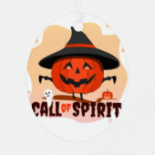 Halloween-Ruf Ornament Aus Metall (Rückseite)