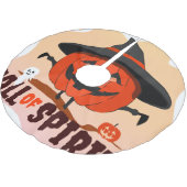 Halloween-Ruf Polyester Weihnachtsbaumdecke (Schrägansicht)