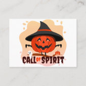 Halloween-Ruf Rabattkarte (Rückseite)