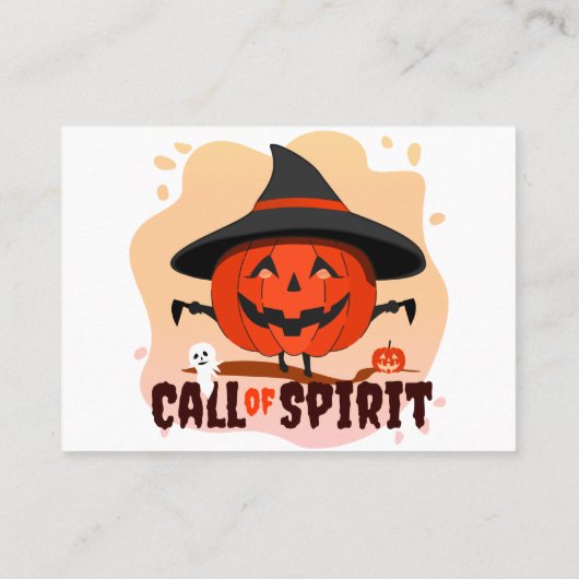 Halloween-Ruf Rabattkarte (Rückseite)