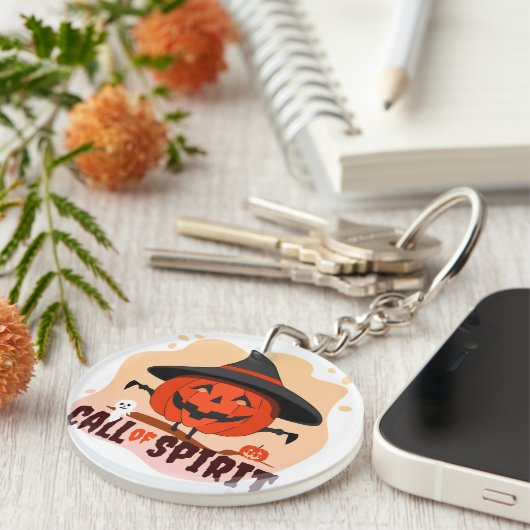 Halloween-Ruf Schlüsselanhänger (Vorderseite rechts)
