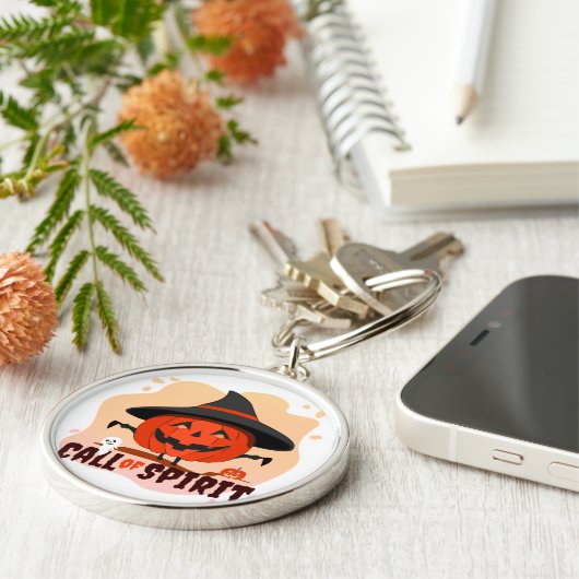 Halloween-Ruf Schlüsselanhänger (Seite)