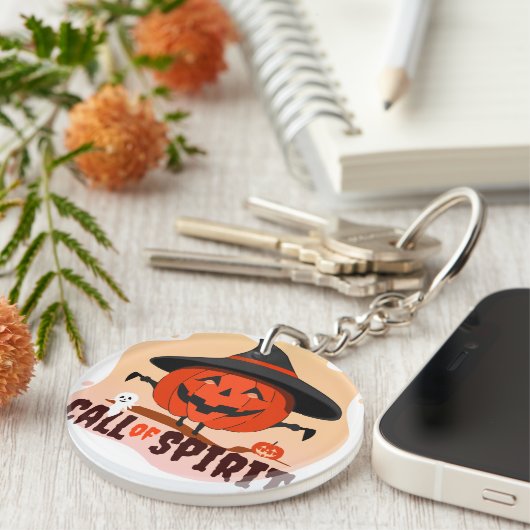 Halloween-Ruf Schlüsselanhänger (Vorderseite rechts)