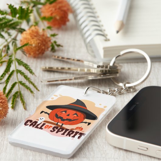 Halloween-Ruf Schlüsselanhänger (Vorderseite rechts)