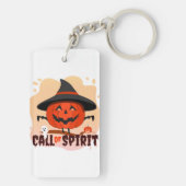 Halloween-Ruf Schlüsselanhänger (Rückseite)