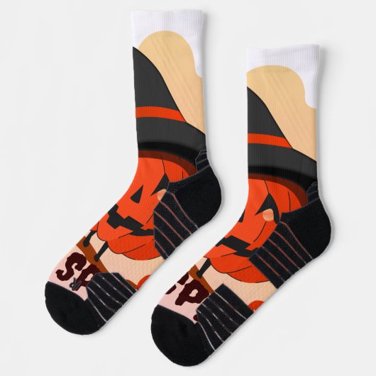 Halloween-Ruf Socken (Links)