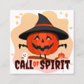 Halloween-Ruf Terminkarte (Vorderseite)