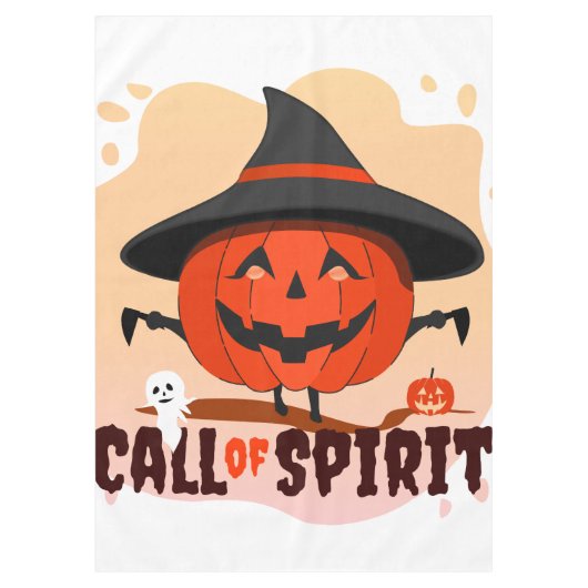 Halloween-Ruf Tischdecke (Vorderseite)