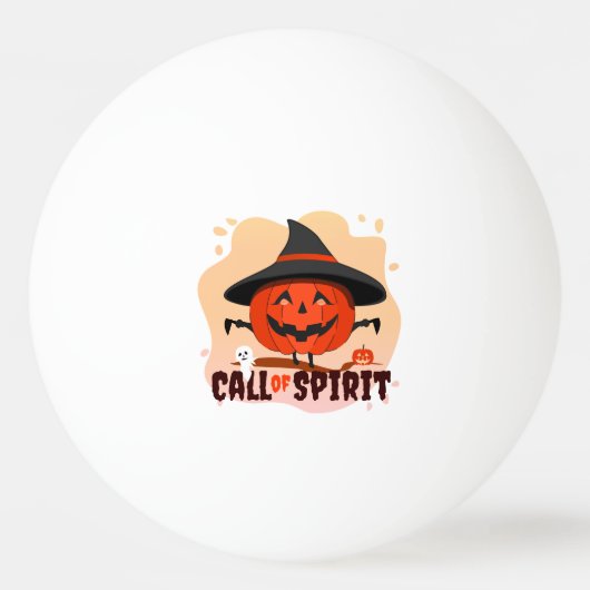 Halloween-Ruf Tischtennisball (Vorderseite)