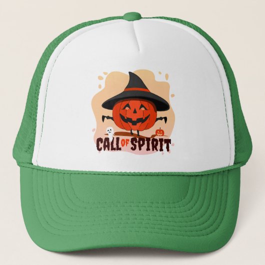 Halloween-Ruf Truckerkappe (Vorderseite)