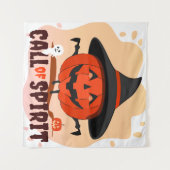 Halloween-Ruf Wandteppich (Vorderseite (Horizontal))